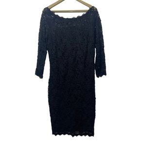 Torrid Black Lace Long Sleeve Midi Dress Size 2X